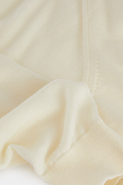 ECRU WOOL TRICOT JERSEY 4