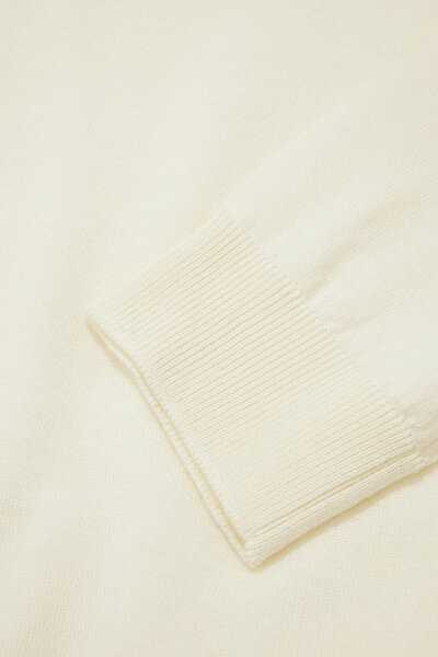 BEIGE WOOL TRICOT JERSEY 4