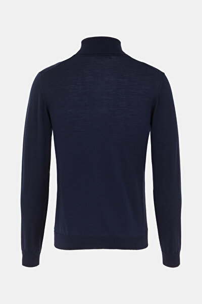 NAVY BLUE WOOL TRICOT JERSEY 4