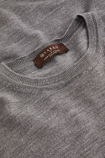 NAVY BLUE WOOL TRICOT JERSEY 3