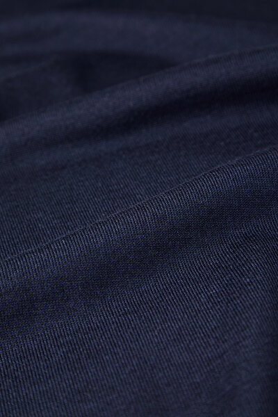 NAVY BLUE WOOL/SILK TRICOT JERSEY 4
