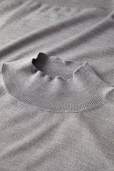 GREY WOOL/SILK TRICOT JERSEY 3