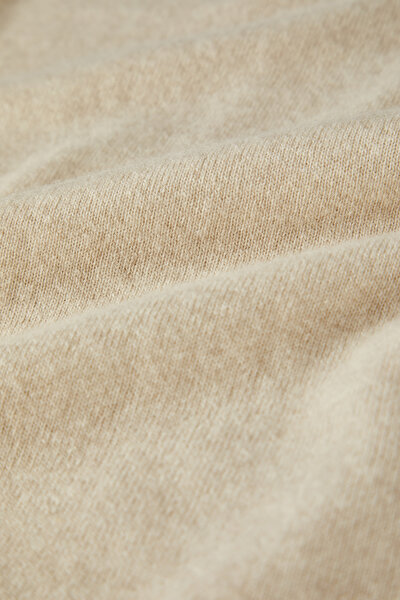 BEIGE WOOL/CASHMERE TRICOT JERSEY 4