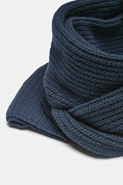 NAVY BLUE WOOL/CASHMERE WEFT 3