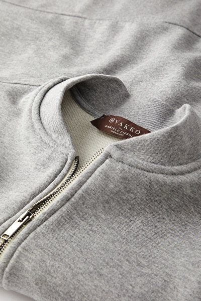 GRAY MELANGE SWEATSHIRT 3