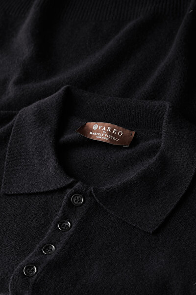 BLACK WOOL/CASHMERE TRICOT JERSEY 3