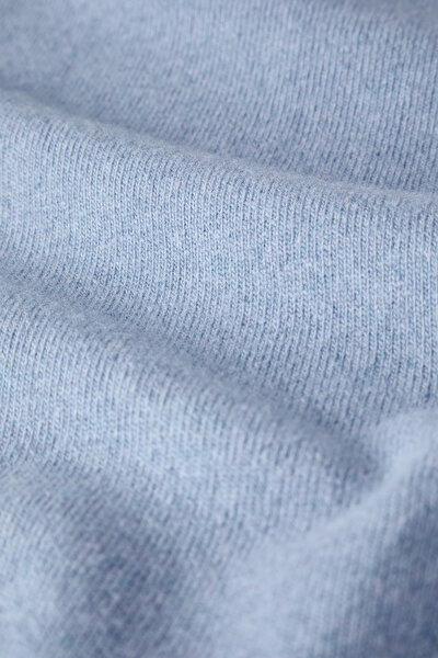 BLUE WOOL/CASHMERE TRICOT JERSEY 4