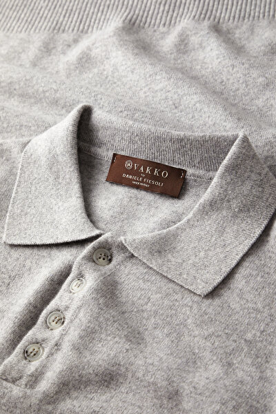 GREY WOOL/CASHMERE TRICOT JERSEY 3