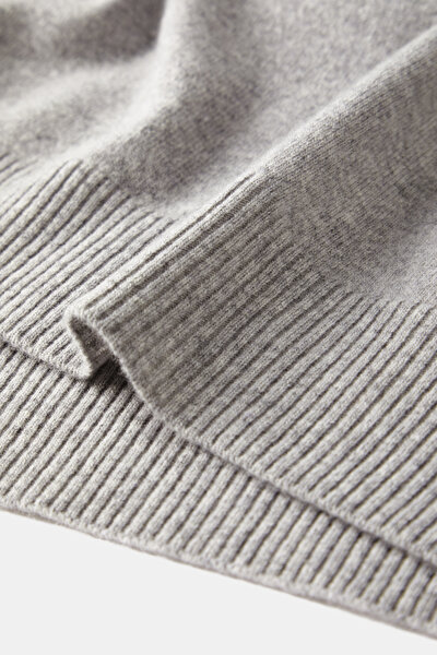 GREY WOOL/CASHMERE TRICOT JERSEY 4