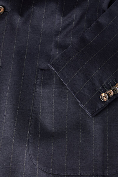 NAVY BLUE WOOL/POLYAMIDE SUIT 3