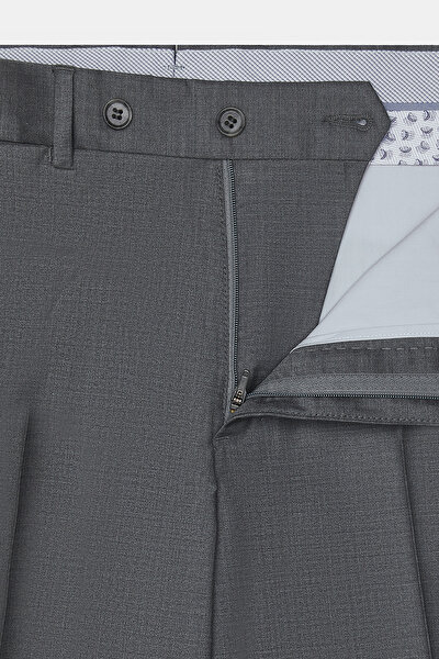 GRAY MELANGE TROUSERS 5