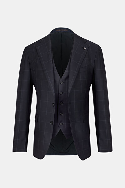 NAVY BLUE WOOL SUIT 3
