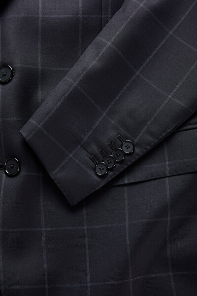 NAVY BLUE WOOL SUIT 5