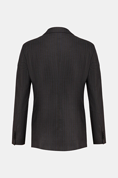 SMOKED SURPLICE NECKLINE (CROSS-OVER NECKLINE) WOOL/CASHMERE SUIT 8