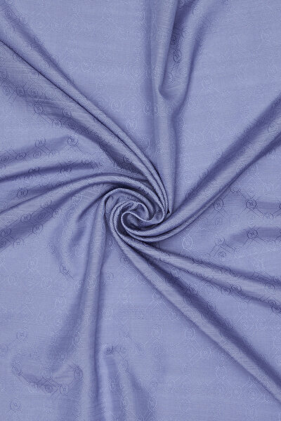 BLUE COTTON/SILK SCARF 3