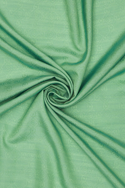 GREEN COTTON/SILK SCARF 3