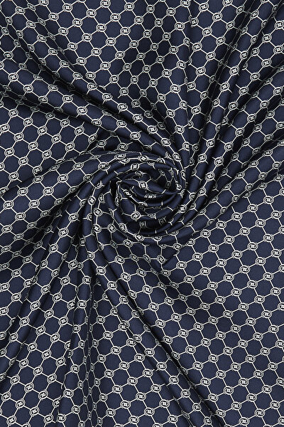 MONOGRAM DESENLİ TWILL EŞARP 3