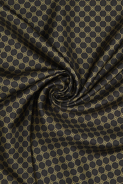 CAMEL MONOGRAM TWILL SCARF 3