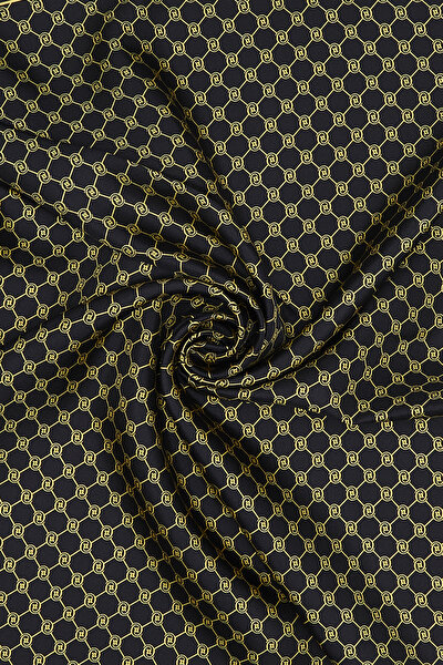 MONOGRAM DESENLİ TWILL EŞARP 3