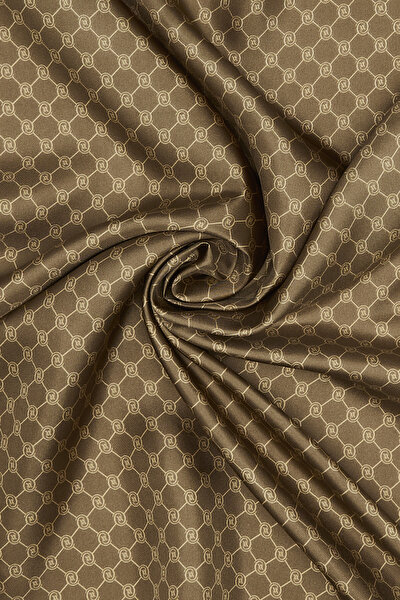 MONOGRAM DESENLİ TWILL EŞARP 3