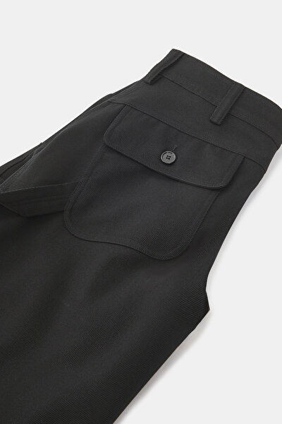 RELAX KALIP SİYAH BOL PAÇA PANTOLON 4
