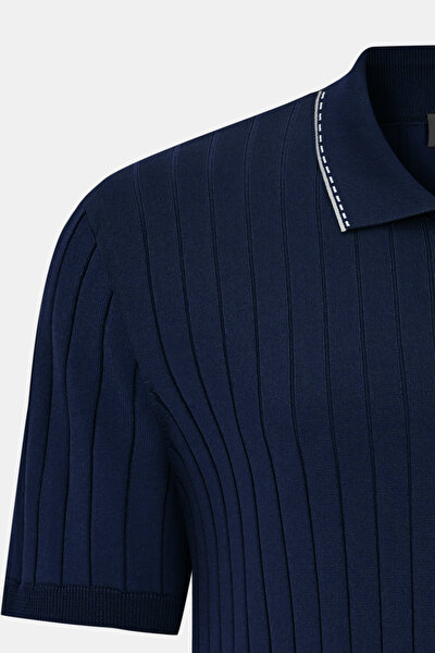 LACİVERT POLO YAKA TRİKO 3