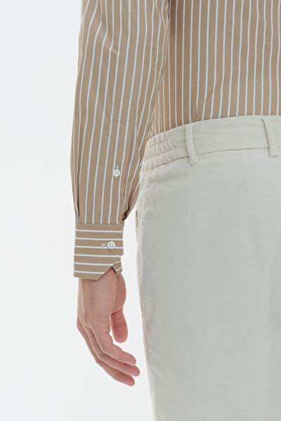CREAM CORDED TROUSERS 3