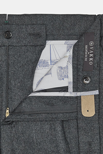 ANTHRACITE MELANGE TROUSERS 8