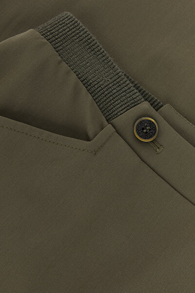 KHAKİ STRAIGHT CUT TROUSERS 4
