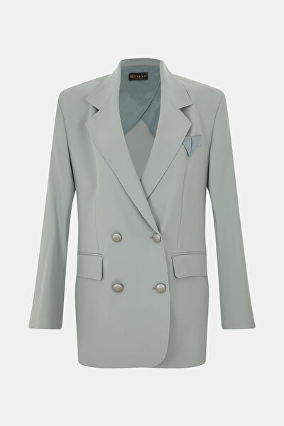 MİNT SURPLICE NECKLINE (CROSS-OVER NECKLINE) JACKET 5