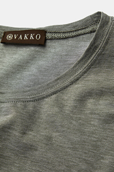 YEŞİL O YAKA UZUN KOLLU T-SHIRT 3