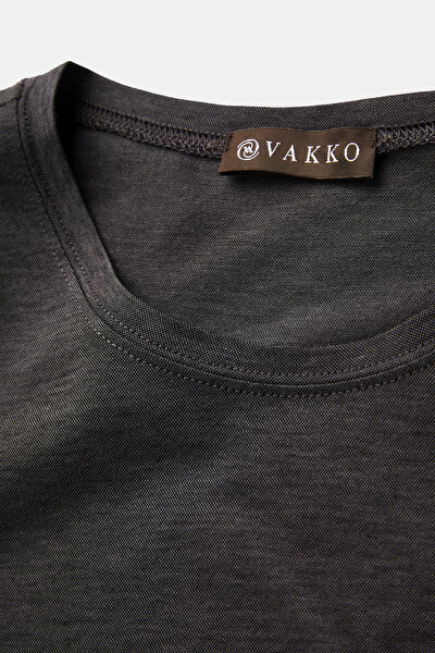 GRİ O YAKA UZUN KOLLU T-SHIRT 3