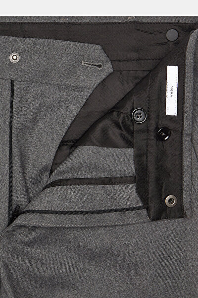 GRİ DÜZ FLANEL PANTOLON 8