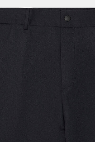 LACİVERT DÜZ FLANEL PANTOLON 4