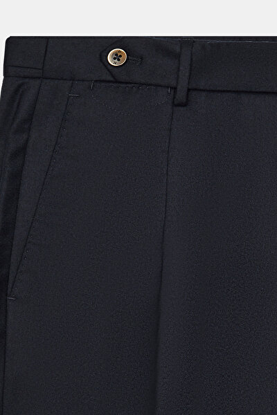 LACİVERT DÜZ FLANEL PANTOLON 4