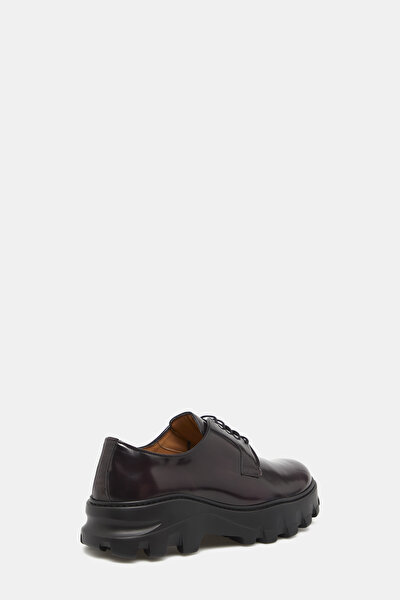 MAROON LEATHER SHOE 3