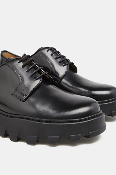 BLACK LEATHER SHOE 5