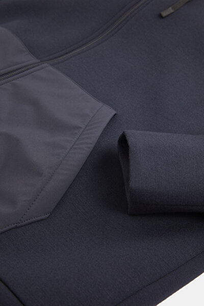 NAVY BLUE HOODIE SWEATSHIRT 4