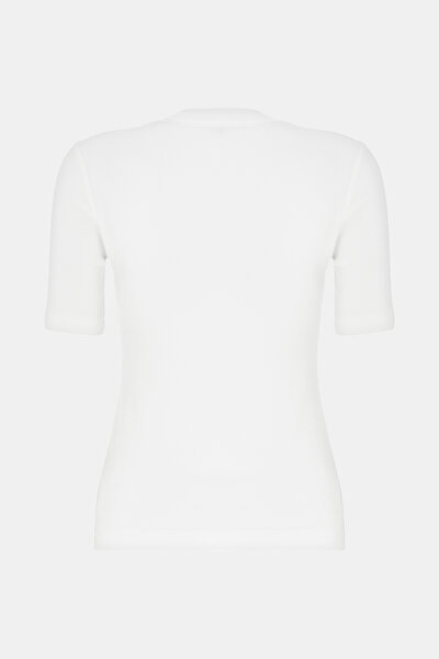 ECRU V NECK SHORT SLEEVE TSHIRT 5