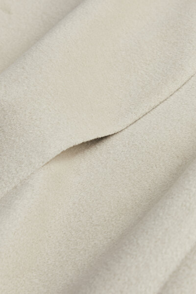 BEIGE WOOL SHORT REEFER JACKET 4