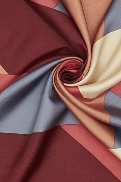 DAMSON GEOMETRIC DESIGN TWILL SCARF 3