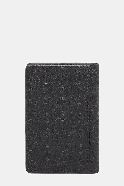 BLACK MONOGRAM WALLET 3