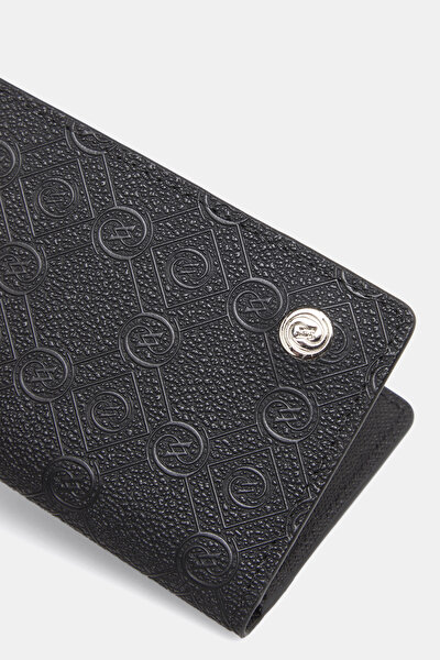 BLACK MONOGRAM WALLET 4