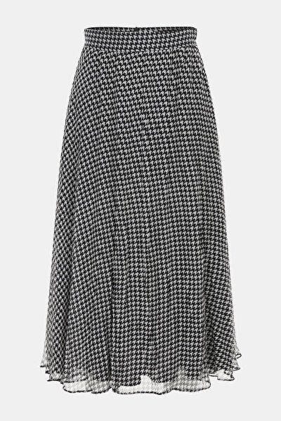 GREY PIED DE POULE MİDİ SKIRT 5