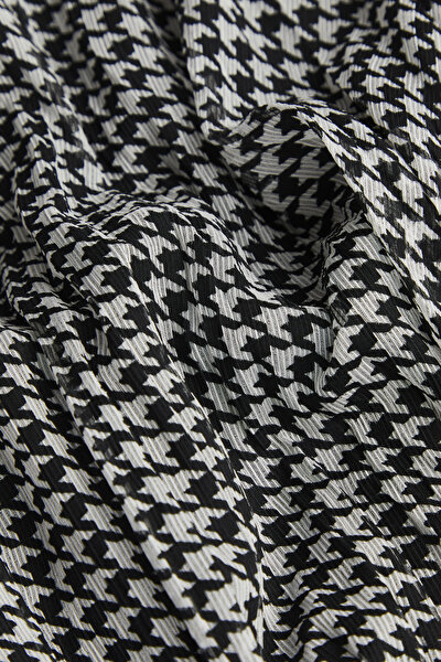 GREY PIED DE POULE MİDİ SKIRT 8