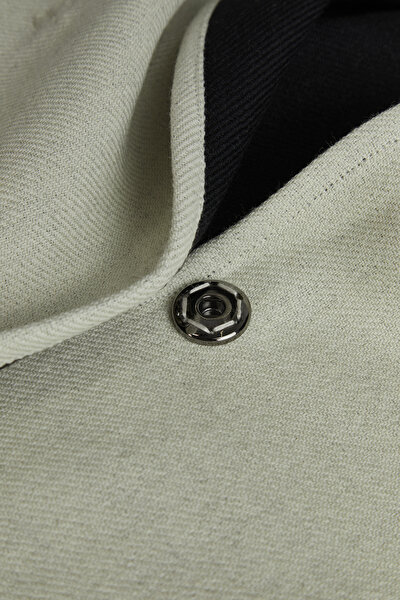 BLACK WOOL SHORT REEFER JACKET 3