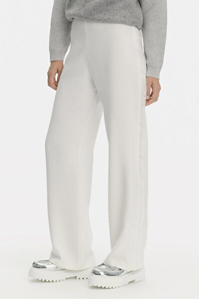 ECRU WIDE LEG TROUSERS 3