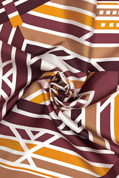 DAMSON GEOMETRIC DESIGN TWILL SCARF 3
