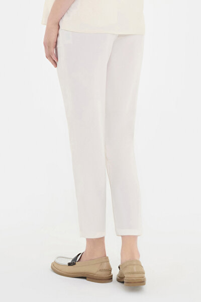 ECRU WIDE LEG TROUSERS 3