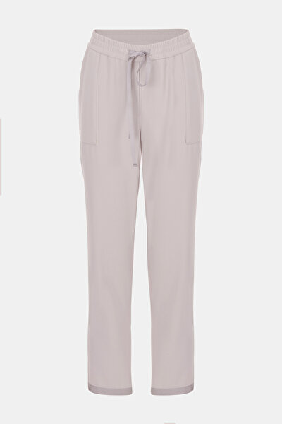 BEIGE WIDE LEG TROUSERS 4